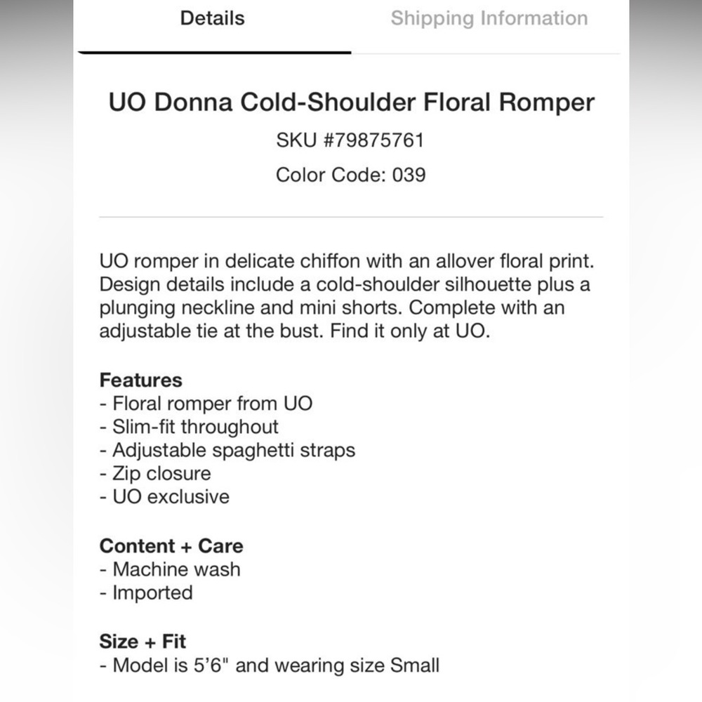 UO ROMPER - Picture 7 of 9